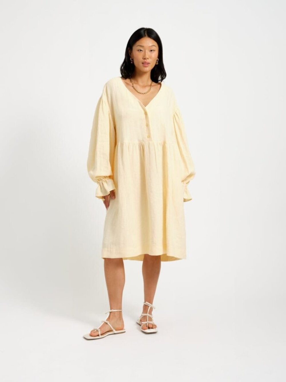 Eliza Faulker Heather Dress : Butter Yellow, Small